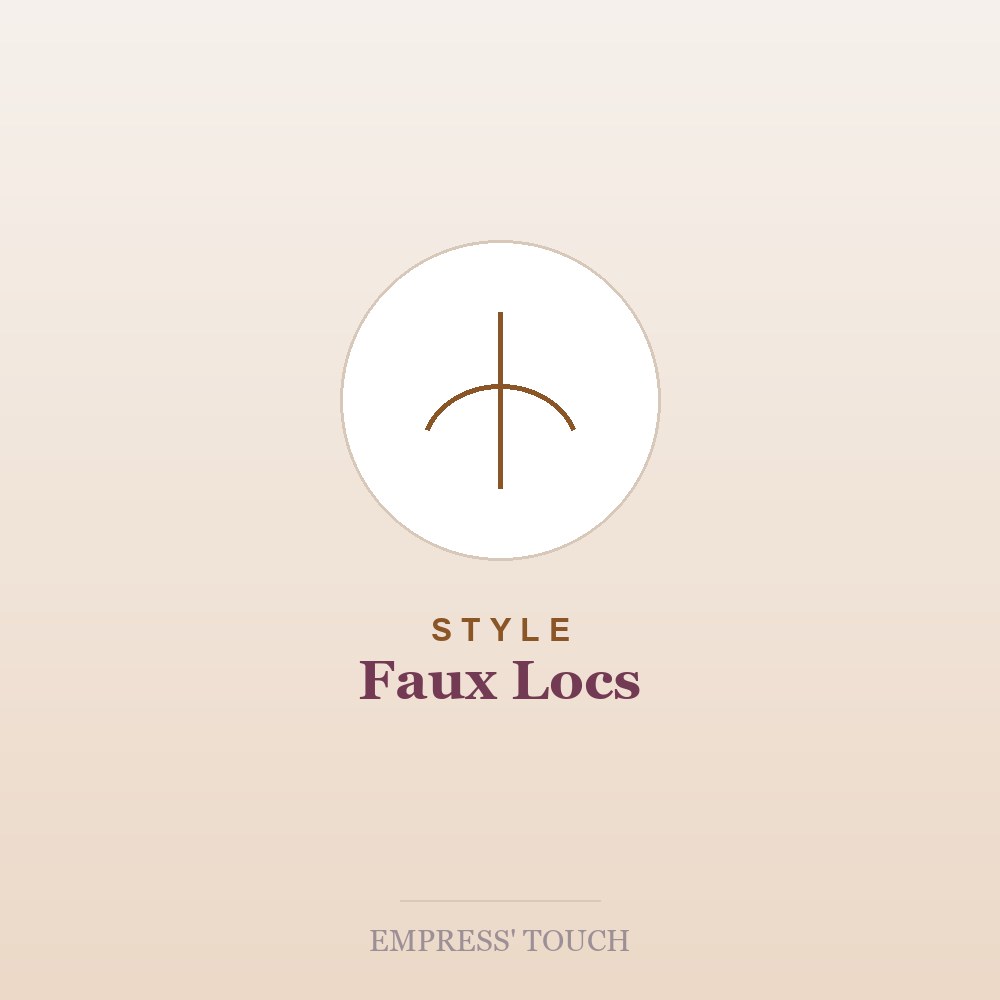 Faux locs style example (placeholder image)