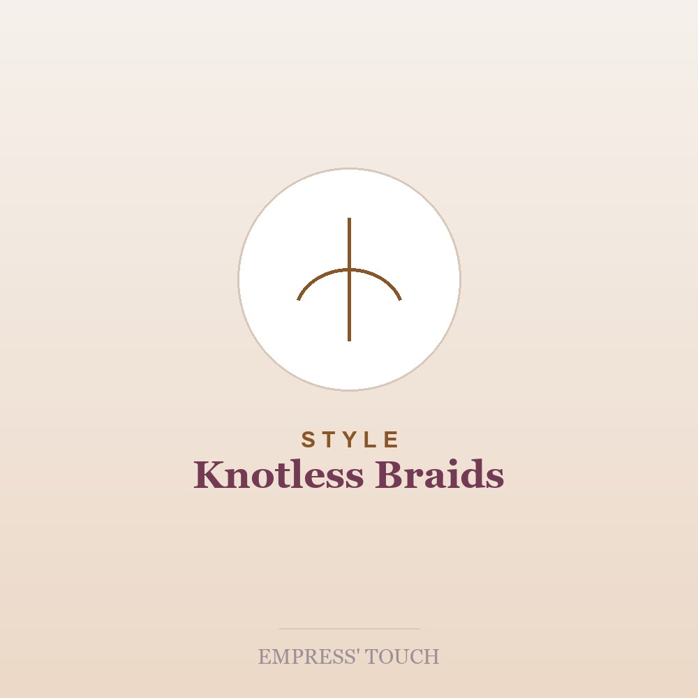 Knotless braids style example (placeholder image)